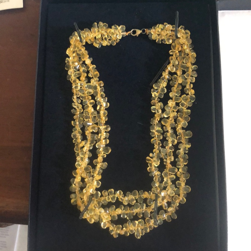 Citrine Triple strand necklace by Stauer